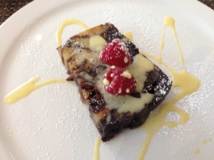 Steenbock's croissant bread pudding